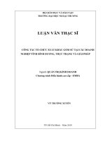 Công tác tổ chức xuất khẩu gốm sứ tại các doanh nghiệp tỉnh Bình Dương, thực trạng và giải pháp (Luận văn thạc sĩ)