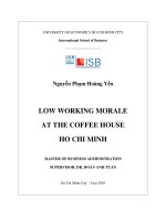 Low working morale at the coffee house ho chi minh 