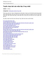 tuyen chon bai van mau lop 3 hay nhat 