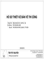 HỒ SƠ THIẾT KẾ BẢN VẼ THI CÔNG