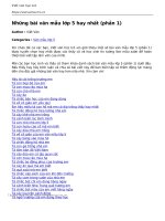 nhung bai van mau lop 5 hay nhat phan 1