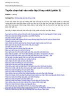 tuyen chon bai van mau lop 9 hay nhat phan 3 