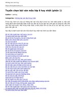 tuyen chon bai van mau lop 6 hay nhat phan 1 