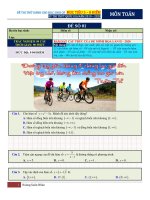 Bộ đề ôn thi tốt nghiệp THPT năm 2020 môn toán hoàng xuân nhàn 