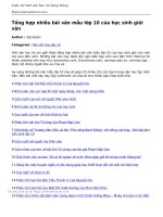 tong hop nhieu bai van mau lop 10 cua hoc sinh gioi van