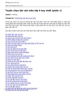 tuyen chon bai van mau lop 4 hay nhat 