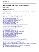 nhung bai van mau lop 10 hay nhat phan 1 