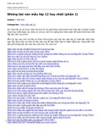 nhung bai van mau lop 12 hay nhat phan 1 