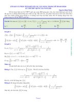 Phân tích một số câu vận dụng trong đề minh họa THPTQG 2020 môn toán 