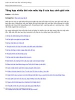 tong hop nhieu bai van mau lop 8 cua hoc sinh gioi van