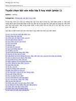 tuyen chon bai van mau lop 5 hay nhat phan 1 