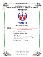 Tiểu luận quản trị chiến lược - Xây dựng và phát triển chiến lược kinh doanh cho nhà hàng rose palace