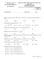 Đề thi thử môn toán 2018 THPT quốc gia trường THPT triệu sơn 3 thanh hóa lần 1 