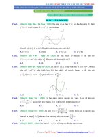 Bài tập VD VDC ứng dụng đạo hàm để khảo sát và vẽ đồ thị của hàm số 