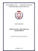 THIẾT KẾ MẠNG VIỄN THÔNG 4G TẠI HẢI PHÒNG  LUẬN VĂN THẠC SĨ KỸ THUẬT ĐIỆN TỬ