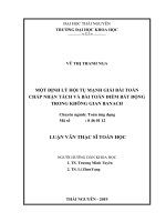 Một định lý hội tụ mạnh giải bài toán chấp nhận tách và bài toán điểm bất động trong không gian banach (luận văn thạc sĩ)