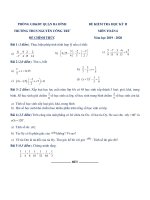 Đề thi học kì 2 toán 6 năm học 2019 2020 trường THCS nguyễn công trứ hà nội 