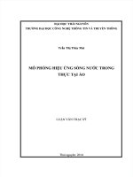 MÔ PHỎNG HIỆU ỨNG SÓNG NƯỚC TRONG THỰC TẠI ẢO  LUẬN VĂN THẠC SỸ CÔNG NGHỆ THÔNG TIN