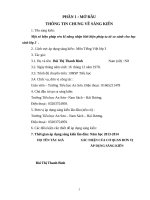 Tên sáng kiến: Một số biện pháp rèn kĩ năng nhận biết biện pháp tu từ so sánh cho họcsinh lớp 3