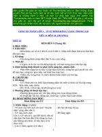 Giáo án Toán lớp 1_Vì sự Bình đẳng và DC trong GD_Tiết 11 đến 20_Hương