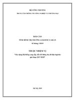 BÁO CÁOTÌNH HÌNH THỊ TRƯỜNG LOGISTICS ASEAN