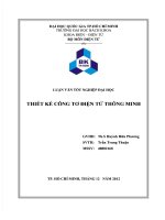 THIẾT KẾ CÔNG TƠ ĐIỆN TỬ THÔNG MINH  LUẬN VĂN ĐIỆN TỬ, ĐẠI HỌC BÁCH KHOA