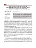 Rèn luyện cho sinh viên kĩ năng thiết kế các câu hỏi trắc nghiệm khách quan nhiều lựa chọn theo hướng đánh giá năng lực học sinh trong dạy học môn Sinh học cấp trung học phổ thông