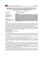 Dạy học giải bài toán xác suất nhằm phát triển năng lực mô hình hóa toán học cho sinh viên khối ngành Kĩ thuật trường đại học Công nghiệp Hà Nội