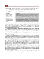 Một số biện pháp giáo dục dinh dưỡng cho trẻ mẫu giáo 4-5 tuổi thông qua hoạt động khám phá thế giới thực vật