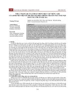 Thực trạng quản lí hoạt động học tập tiếng Anh của sinh viên một số trường đại học không chuyên ngữ ở Hà Nội đáp ứng chuẩn đầu ra