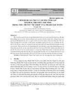 Chối bỏ hệ giá trị và ý hướng tính lập thành sự hiện hữu thế tính trong tiểu thuyết “Mù khơi” của Thanh Tâm Tuyền