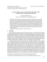 Du lịch tình nguyện - hướng phát triển bền vững cho du lịch vùng miền núi Việt Nam