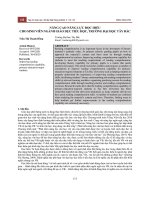 Nâng cao năng lực đọc hiểu cho sinh viên ngành Giáo dục tiểu học, trường Đại học Tây Bắc