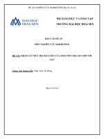 Nghiên cứu sự hài lòng của sinh viên về dịch vụ rạp chiếu phim CGV