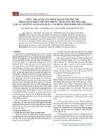 Thực trạng quản lí hoạt động hỗ trợ trẻ trong giai đoạn chuyển tiếp từ mầm non lên tiểu học tại các trường mầm non quận Tân Bình, thành phố Hồ Chí Minh