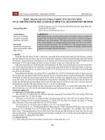 Thực trạng quản lí hoạt động tổ chuyên môn ở các trường trung học cơ sở quận Bình Tân, thành phố Hồ Chí Minh