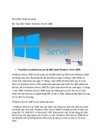 Cài đặt Windows sever 2008