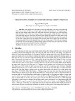 Một số hướng nghiên cứu tiểu thuyết hậu chiến ở Việt Nam