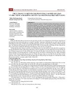 Thực trạng và một số giải pháp nâng cao hiệu quả dạy và học tiếng Anh không chuyên tại trường Đại học Kiên Giang