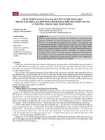 Phát triển năng lực giải quyết vấn đề toán học trong dạy học giải phương trình bằng phương pháp Vectơ ở trường trung học phổ thông