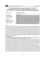 Đổi mới phương pháp dạy học học phần “Văn học” cho sinh viên Giáo dục tiểu học, trường Đại học Tây Bắc đáp ứng yêu cầu của Chương trình giáo dục phổ thông mới