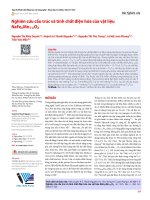 Nghiên cứu cấu trúc và tính chất điện hóa của vật liệu NaFexMn1-xO2