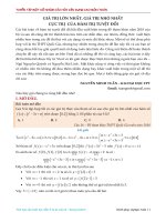Giá trị lớn nhất, giá trị nhỏ nhất và cực trị của hàm trị tuyệt đối 