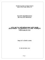 XÂY DỰNG MÔ HÌNH HỌC KẾT HỢP (BLENDED  LEARNING) VÀ THỬ NGHIỆM VỚI SAKAI CLE  LUẬN VĂN THẠC SỸ CÔNG NGHỆ THÔNG TIN