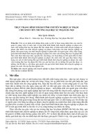 Thực trạng hình thành tính chuyên nghiệp sư phạm cho sinh viên trường Đại học sư phạm Hà Nội