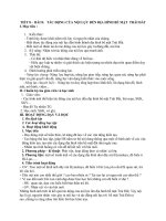 BÀI 08 TÁC ĐỘNG CỦA NỘI LỰC ĐẾN ĐỊA HÌNH BỀ MẶT TRÁI ĐẤT