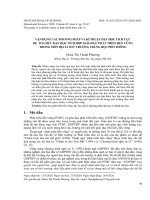 Vận dụng các phương pháp và kĩ thuật dạy học tích cực để tổ chức dạy học tích hợp giáo dục phát triển bền vững trong môn Địa lí 10 ở trường trung học phổ thông