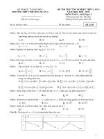 Đề thi thử tốt nghiệp THPT 2020 môn toán lần 3 trường THPT thường xuân 2 thanh hóa 