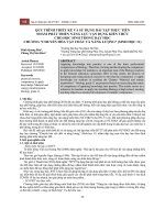 Quy trình thiết kế và sử dụng bài tập thực tiễn nhằm phát triển năng lực vận dụng kiến thức cho học sinh trong dạy học chương “Chuyển hóa vật chất và năng lượng” (Sinh học 11)