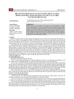 Một số giải pháp quản lí chất lượng dịch vụ công trong giáo dục mầm non đáp ứng nhu cầu xã hội tại thành phố Hà Nội
